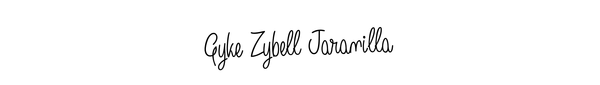How to Draw Gyke Zybell Jaranilla signature style? Angelique-Rose-font-FFP is a latest design signature styles for name Gyke Zybell Jaranilla. Gyke Zybell Jaranilla signature style 5 images and pictures png