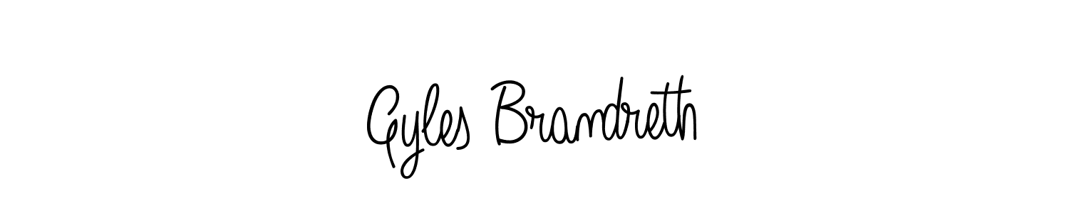 How to make Gyles Brandreth name signature. Use Angelique-Rose-font-FFP style for creating short signs online. This is the latest handwritten sign. Gyles Brandreth signature style 5 images and pictures png