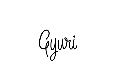 Create a beautiful signature design for name Gyuri. With this signature (Angelique-Rose-font-FFP) fonts, you can make a handwritten signature for free. Gyuri signature style 5 images and pictures png