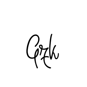 Gzk stylish signature style. Best Handwritten Sign (Angelique-Rose-font-FFP) for my name. Handwritten Signature Collection Ideas for my name Gzk. Gzk signature style 5 images and pictures png