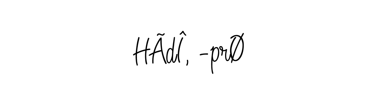 Make a beautiful signature design for name HÃdÎ, -prØ. With this signature (Angelique-Rose-font-FFP) style, you can create a handwritten signature for free. HÃdÎ, -prØ signature style 5 images and pictures png