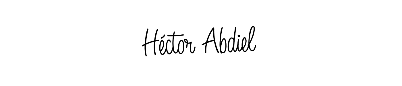 Design your own signature with our free online signature maker. With this signature software, you can create a handwritten (Angelique-Rose-font-FFP) signature for name Héctor Abdiel. Héctor Abdiel signature style 5 images and pictures png