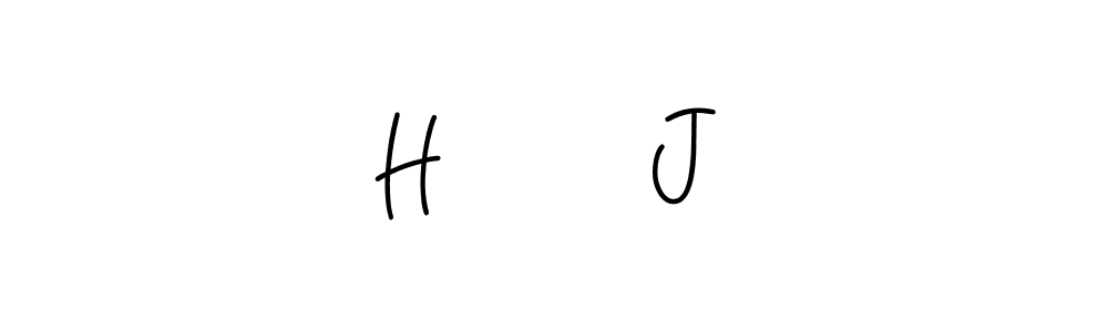 Use a signature maker to create a handwritten signature online. With this signature software, you can design (Angelique-Rose-font-FFP) your own signature for name H ❤️ J. H ❤️ J signature style 5 images and pictures png