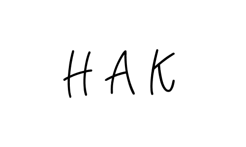 The best way (Angelique-Rose-font-FFP) to make a short signature is to pick only two or three words in your name. The name H A K include a total of six letters. For converting this name. H A K signature style 5 images and pictures png