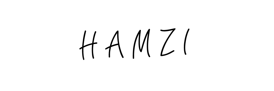 How to make H A M Z I name signature. Use Angelique-Rose-font-FFP style for creating short signs online. This is the latest handwritten sign. H A M Z I signature style 5 images and pictures png
