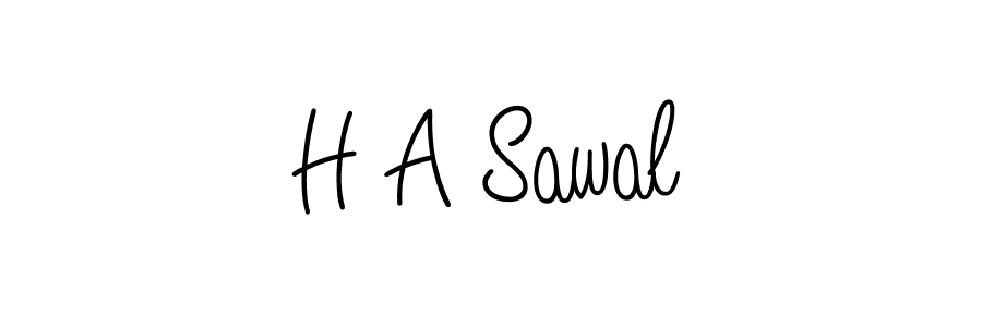 It looks lik you need a new signature style for name H A Sawal. Design unique handwritten (Angelique-Rose-font-FFP) signature with our free signature maker in just a few clicks. H A Sawal signature style 5 images and pictures png