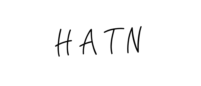 Make a beautiful signature design for name H A T N. With this signature (Angelique-Rose-font-FFP) style, you can create a handwritten signature for free. H A T N signature style 5 images and pictures png