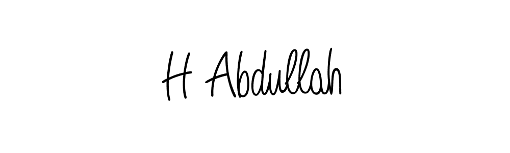 Here are the top 10 professional signature styles for the name H Abdullah. These are the best autograph styles you can use for your name. H Abdullah signature style 5 images and pictures png