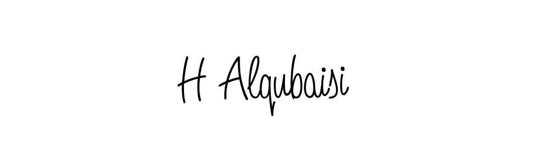 H Alqubaisi stylish signature style. Best Handwritten Sign (Angelique-Rose-font-FFP) for my name. Handwritten Signature Collection Ideas for my name H Alqubaisi. H Alqubaisi signature style 5 images and pictures png