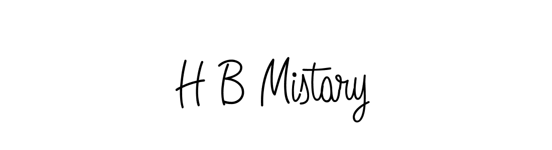 Use a signature maker to create a handwritten signature online. With this signature software, you can design (Angelique-Rose-font-FFP) your own signature for name H B Mistary. H B Mistary signature style 5 images and pictures png