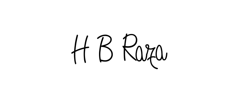 Create a beautiful signature design for name H B Raza. With this signature (Angelique-Rose-font-FFP) fonts, you can make a handwritten signature for free. H B Raza signature style 5 images and pictures png