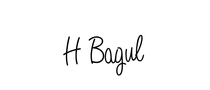 It looks lik you need a new signature style for name H Bagul. Design unique handwritten (Angelique-Rose-font-FFP) signature with our free signature maker in just a few clicks. H Bagul signature style 5 images and pictures png