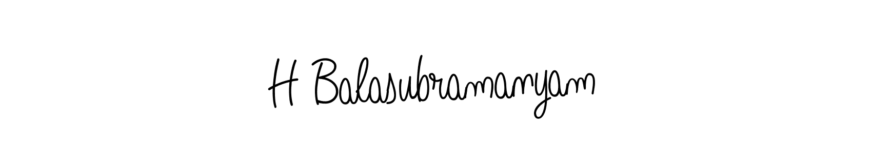 Once you've used our free online signature maker to create your best signature Angelique-Rose-font-FFP style, it's time to enjoy all of the benefits that H Balasubramanyam name signing documents. H Balasubramanyam signature style 5 images and pictures png