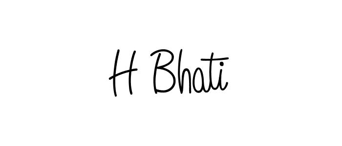 Once you've used our free online signature maker to create your best signature Angelique-Rose-font-FFP style, it's time to enjoy all of the benefits that H Bhati name signing documents. H Bhati signature style 5 images and pictures png