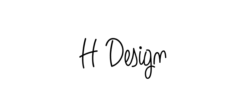 How to Draw H Design signature style? Angelique-Rose-font-FFP is a latest design signature styles for name H Design. H Design signature style 5 images and pictures png