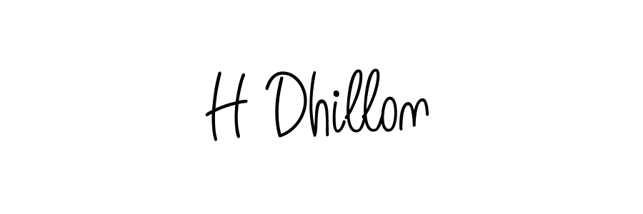 Best and Professional Signature Style for H Dhillon. Angelique-Rose-font-FFP Best Signature Style Collection. H Dhillon signature style 5 images and pictures png