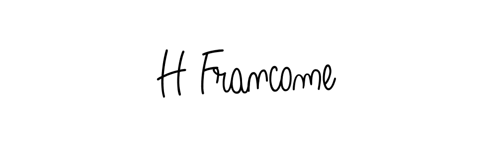 Also You can easily find your signature by using the search form. We will create H Francome name handwritten signature images for you free of cost using Angelique-Rose-font-FFP sign style. H Francome signature style 5 images and pictures png