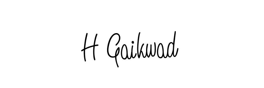 You can use this online signature creator to create a handwritten signature for the name H Gaikwad. This is the best online autograph maker. H Gaikwad signature style 5 images and pictures png