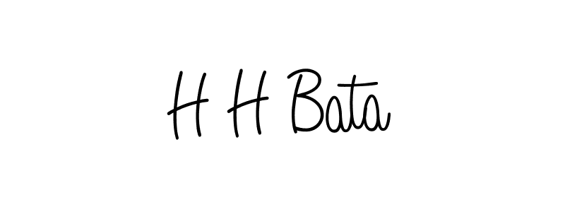 How to Draw H H Bata signature style? Angelique-Rose-font-FFP is a latest design signature styles for name H H Bata. H H Bata signature style 5 images and pictures png