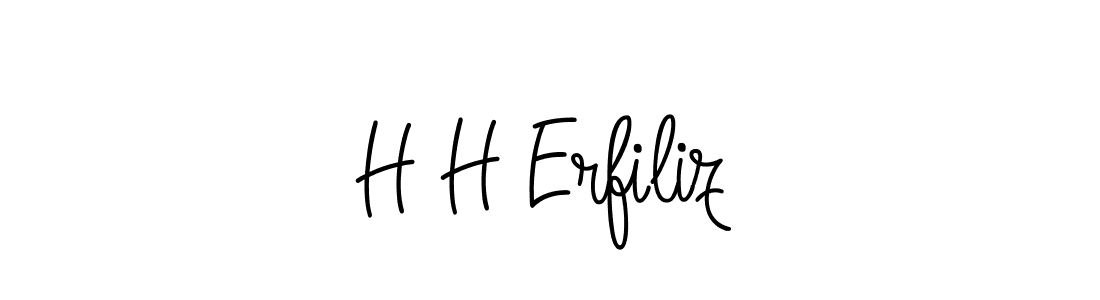 Check out images of Autograph of H H Erfiliz name. Actor H H Erfiliz Signature Style. Angelique-Rose-font-FFP is a professional sign style online. H H Erfiliz signature style 5 images and pictures png