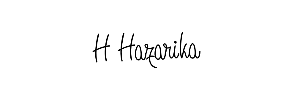 H Hazarika stylish signature style. Best Handwritten Sign (Angelique-Rose-font-FFP) for my name. Handwritten Signature Collection Ideas for my name H Hazarika. H Hazarika signature style 5 images and pictures png