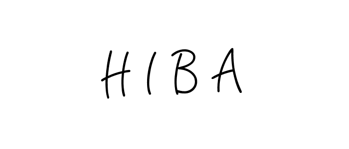 Use a signature maker to create a handwritten signature online. With this signature software, you can design (Angelique-Rose-font-FFP) your own signature for name H I B A. H I B A signature style 5 images and pictures png