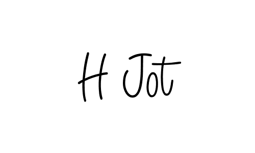 How to Draw H Jot signature style? Angelique-Rose-font-FFP is a latest design signature styles for name H Jot. H Jot signature style 5 images and pictures png