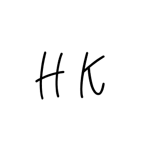 You should practise on your own different ways (Angelique-Rose-font-FFP) to write your name (H K) in signature. don't let someone else do it for you. H K signature style 5 images and pictures png