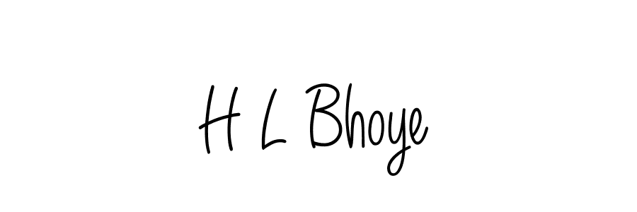 Also we have H L Bhoye name is the best signature style. Create professional handwritten signature collection using Angelique-Rose-font-FFP autograph style. H L Bhoye signature style 5 images and pictures png