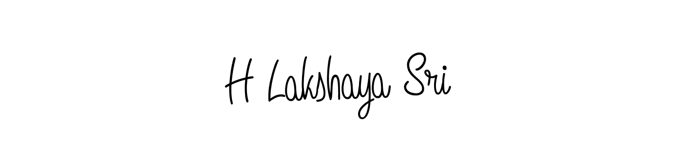 How to Draw H Lakshaya Sri signature style? Angelique-Rose-font-FFP is a latest design signature styles for name H Lakshaya Sri. H Lakshaya Sri signature style 5 images and pictures png