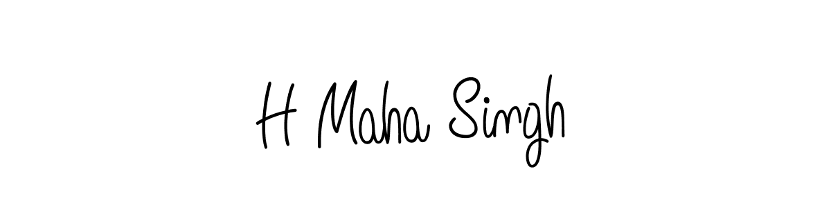 Make a beautiful signature design for name H Maha Singh. Use this online signature maker to create a handwritten signature for free. H Maha Singh signature style 5 images and pictures png