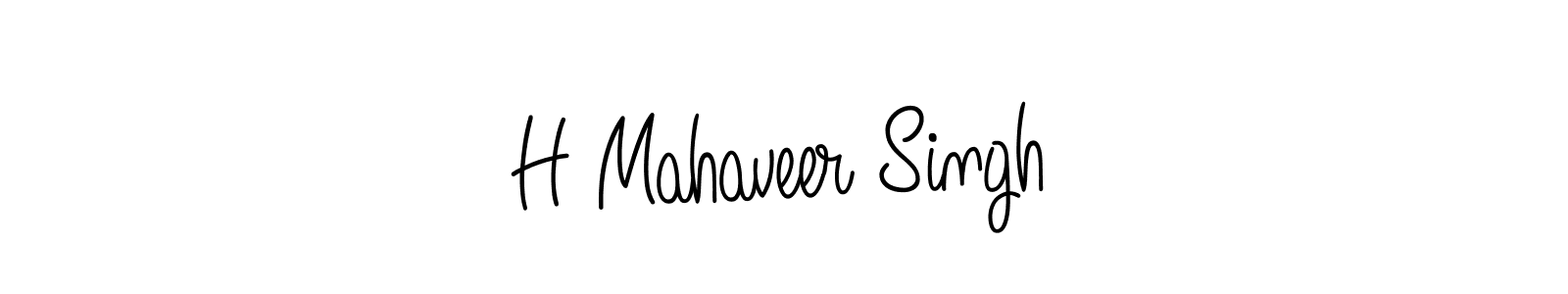 Also we have H Mahaveer Singh name is the best signature style. Create professional handwritten signature collection using Angelique-Rose-font-FFP autograph style. H Mahaveer Singh signature style 5 images and pictures png