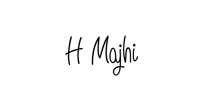 Make a beautiful signature design for name H Majhi. Use this online signature maker to create a handwritten signature for free. H Majhi signature style 5 images and pictures png