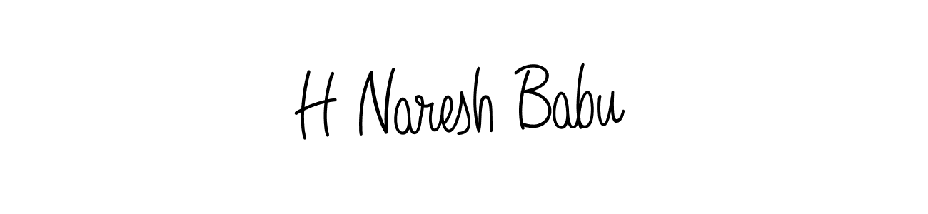 Make a beautiful signature design for name H Naresh Babu. Use this online signature maker to create a handwritten signature for free. H Naresh Babu signature style 5 images and pictures png