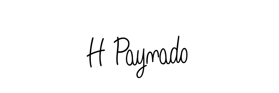 H Paynado stylish signature style. Best Handwritten Sign (Angelique-Rose-font-FFP) for my name. Handwritten Signature Collection Ideas for my name H Paynado. H Paynado signature style 5 images and pictures png