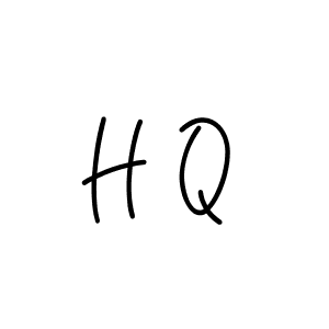 H Q stylish signature style. Best Handwritten Sign (Angelique-Rose-font-FFP) for my name. Handwritten Signature Collection Ideas for my name H Q. H Q signature style 5 images and pictures png