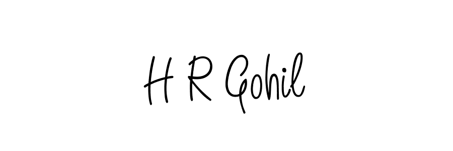 How to Draw H R Gohil signature style? Angelique-Rose-font-FFP is a latest design signature styles for name H R Gohil. H R Gohil signature style 5 images and pictures png