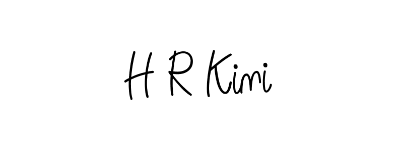 Design your own signature with our free online signature maker. With this signature software, you can create a handwritten (Angelique-Rose-font-FFP) signature for name H R Kini. H R Kini signature style 5 images and pictures png