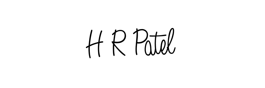 Angelique-Rose-font-FFP is a professional signature style that is perfect for those who want to add a touch of class to their signature. It is also a great choice for those who want to make their signature more unique. Get H R Patel name to fancy signature for free. H R Patel signature style 5 images and pictures png