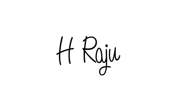 How to make H Raju signature? Angelique-Rose-font-FFP is a professional autograph style. Create handwritten signature for H Raju name. H Raju signature style 5 images and pictures png