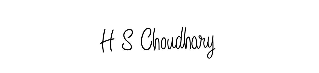 H S Choudhary stylish signature style. Best Handwritten Sign (Angelique-Rose-font-FFP) for my name. Handwritten Signature Collection Ideas for my name H S Choudhary. H S Choudhary signature style 5 images and pictures png