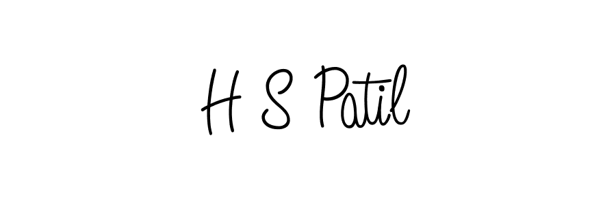 H S Patil stylish signature style. Best Handwritten Sign (Angelique-Rose-font-FFP) for my name. Handwritten Signature Collection Ideas for my name H S Patil. H S Patil signature style 5 images and pictures png
