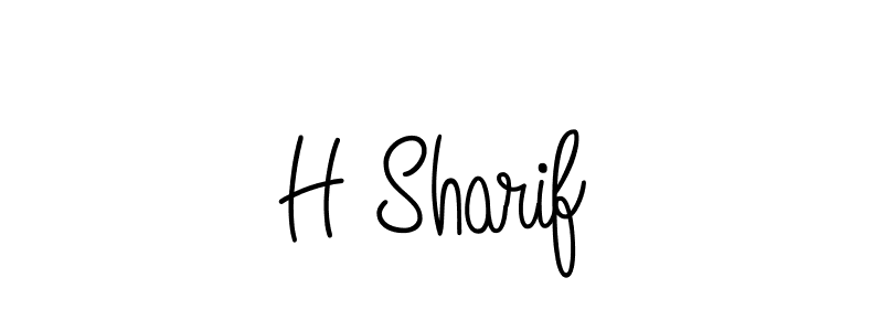 How to Draw H Sharif signature style? Angelique-Rose-font-FFP is a latest design signature styles for name H Sharif. H Sharif signature style 5 images and pictures png