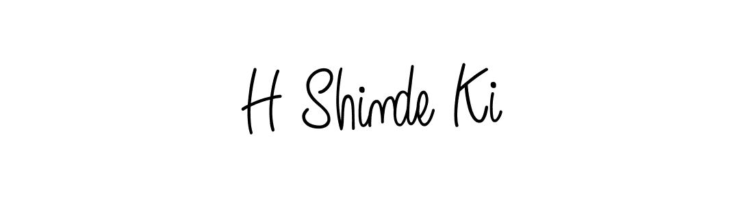 How to make H Shinde Ki signature? Angelique-Rose-font-FFP is a professional autograph style. Create handwritten signature for H Shinde Ki name. H Shinde Ki signature style 5 images and pictures png