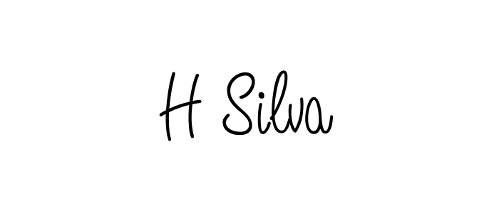 Angelique-Rose-font-FFP is a professional signature style that is perfect for those who want to add a touch of class to their signature. It is also a great choice for those who want to make their signature more unique. Get H Silva name to fancy signature for free. H Silva signature style 5 images and pictures png