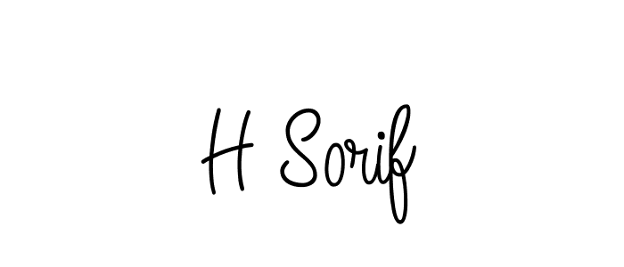 Use a signature maker to create a handwritten signature online. With this signature software, you can design (Angelique-Rose-font-FFP) your own signature for name H Sorif. H Sorif signature style 5 images and pictures png