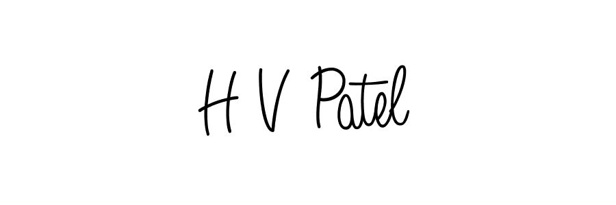 Best and Professional Signature Style for H V Patel. Angelique-Rose-font-FFP Best Signature Style Collection. H V Patel signature style 5 images and pictures png