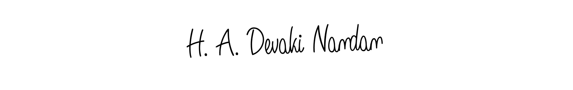 Here are the top 10 professional signature styles for the name H. A. Devaki Nandan. These are the best autograph styles you can use for your name. H. A. Devaki Nandan signature style 5 images and pictures png