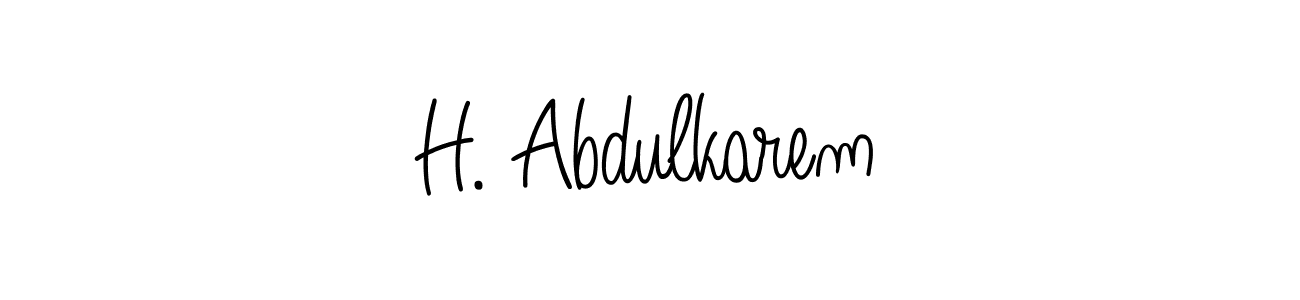 Make a beautiful signature design for name H. Abdulkarem. Use this online signature maker to create a handwritten signature for free. H. Abdulkarem signature style 5 images and pictures png