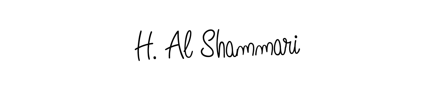 Create a beautiful signature design for name H. Al Shammari. With this signature (Angelique-Rose-font-FFP) fonts, you can make a handwritten signature for free. H. Al Shammari signature style 5 images and pictures png